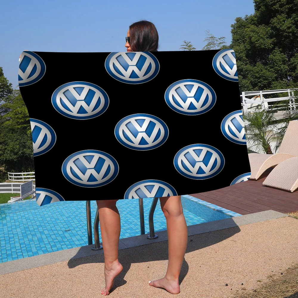 Sports Car Stripes V-volkswagen Luxury Anime Beach Swimming Towel Soft Absorbent Washcloth Childrens Gift Kid Travel Camping Gym 2