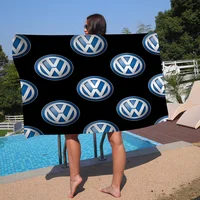 Sports Car Stripes V-volkswagen Luxury Anime Beach Swimming Towel Soft Absorbent Washcloth Childrens Gift Kid Travel Camping Gym 2