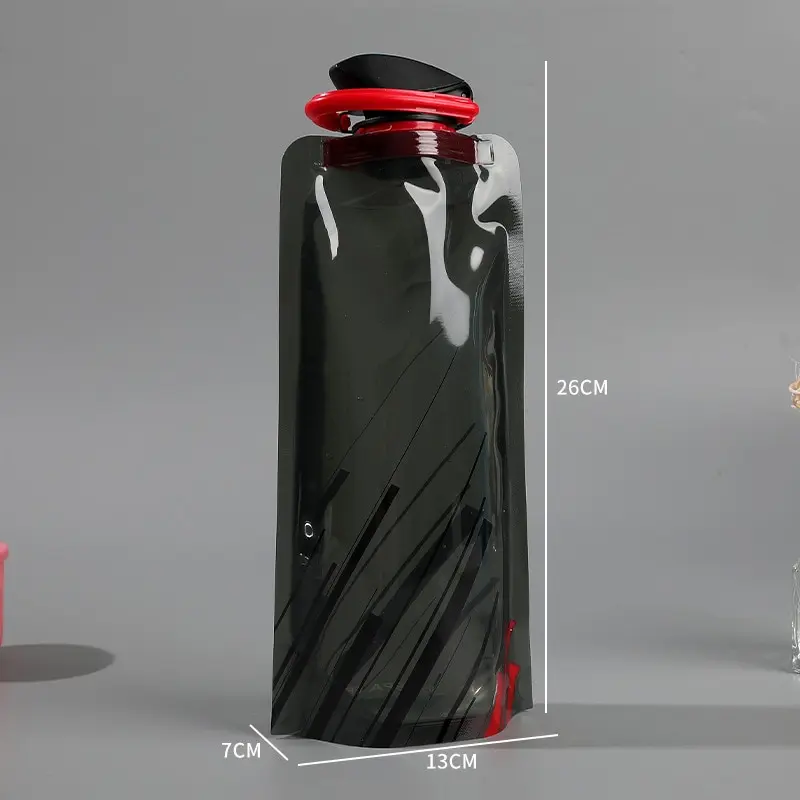 700mL Reusable Sports Travel Portable Collapsible Folding Drink Water Bottle Kettle Outdoor Sports Plastic Water Bottle sports water bottle portable water bottle