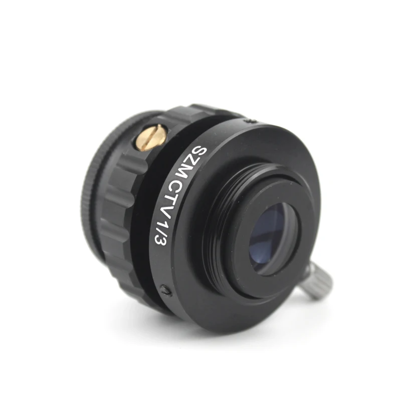 SZM CTV 1/2 1/3 1X Adapter 0.3X 0.5X C mount Lens Adapter For Trinocular Stereo Microscope HDMI VGA USB Video Camera adapter