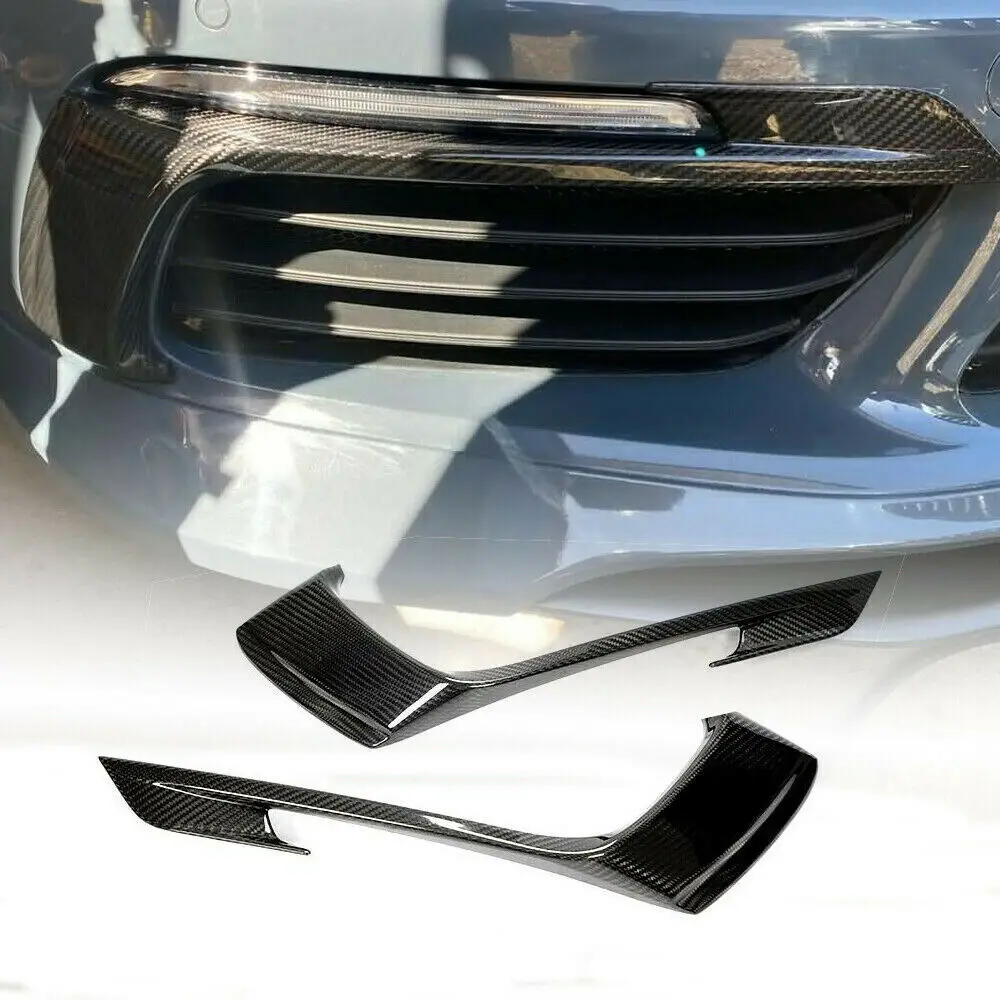 

Carbon Fiber Car Front Air Vent Fins Splittter For Porsche 718 Boxster Cayman
