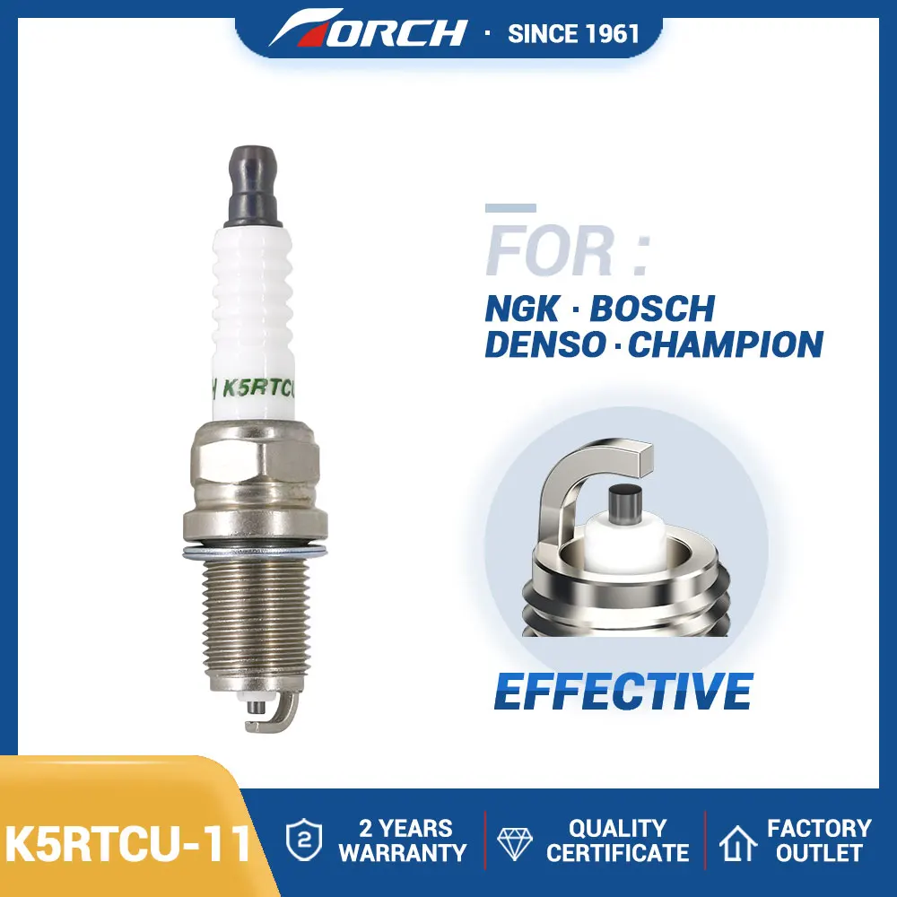 

1PCS Candle Replace for NISSAN 22401-85E15 22401-85E75 KIA 18814-11051 18823-11091 BERU 0002330704 Spark Plug Torch K5RTCU-11