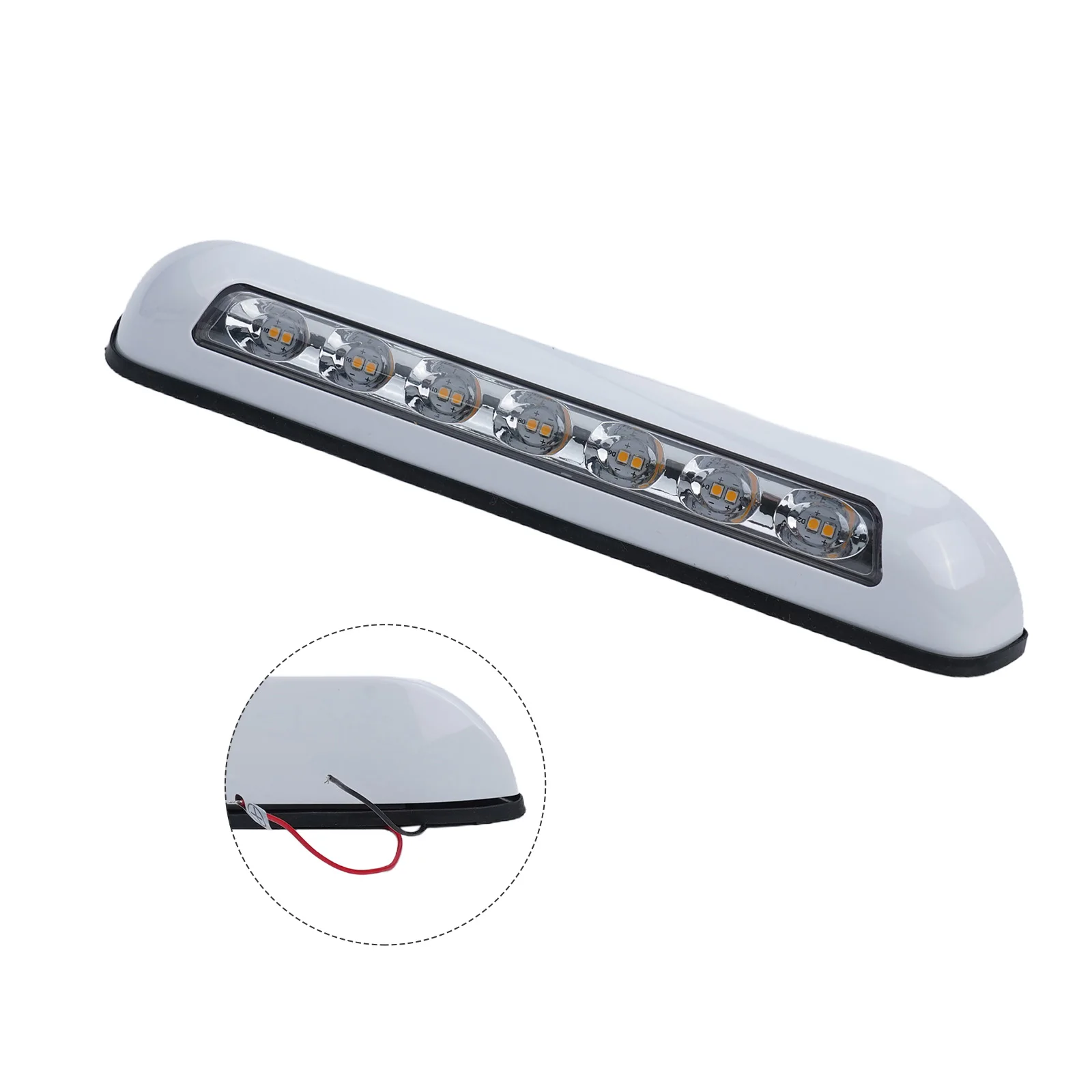 브랜드 뉴 RV 조명 12V 268*39MM 8W ABS 어닝 포치 라이트 외부 LED 램프 비즈 RV LED RV LED 라이트 화이트