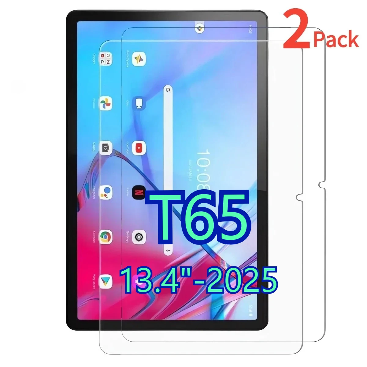 Premium HD Clear Anti-Scratch Tempered Glass Screen Protector, 2 Pack