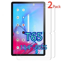 Premium 2 - Pack HD Clear Tempered Glass Screen Protectors for 13 Tablets - Scratch Resistant Films (T65 13.4inch 2025)
