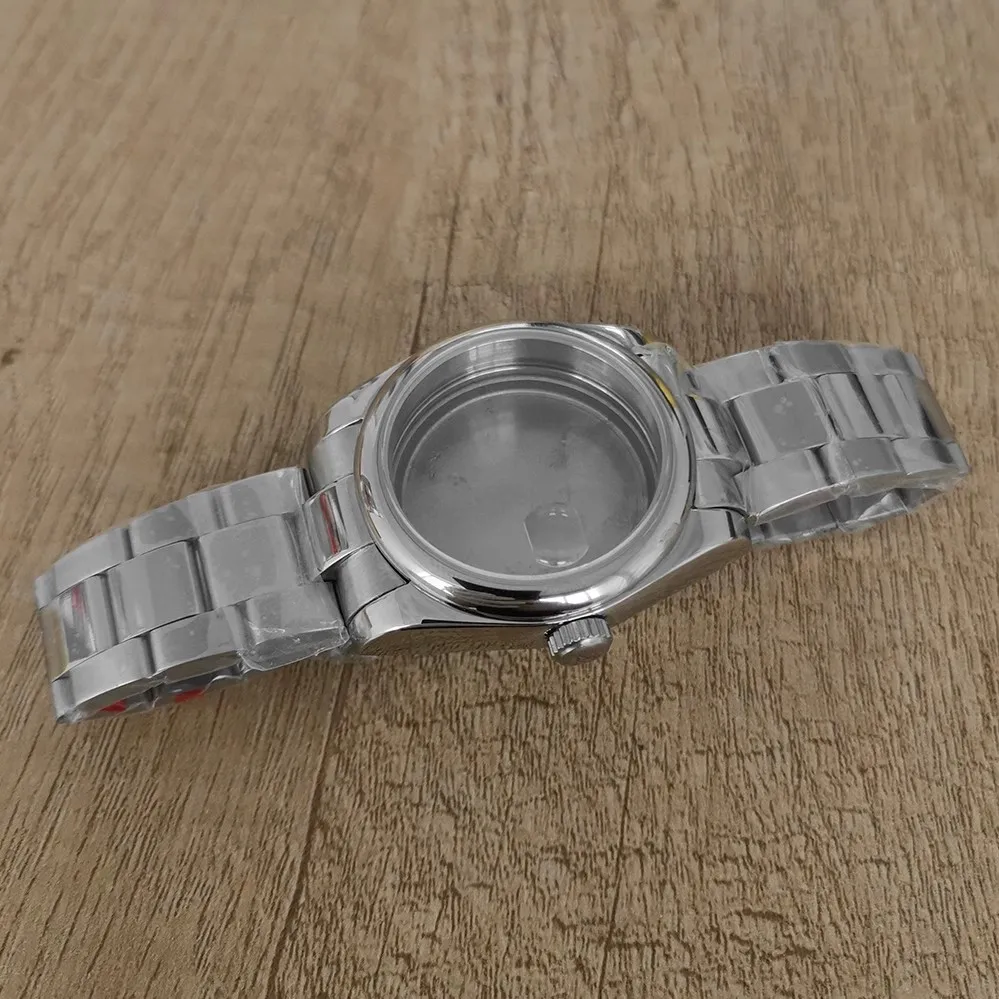 

36mm nh35 Case And Bracelet Oyster Perpetual 316L Stainless Steel For NH36/4R/7S Movement Sapphire Mirror Waterproof BK08-23