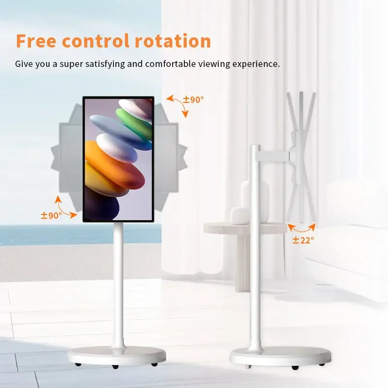 Verified Suppliers 21.5 Inches Stand Lcd Touch Screen HD Power Station Home Theater Rechargeable Televisions Android TV