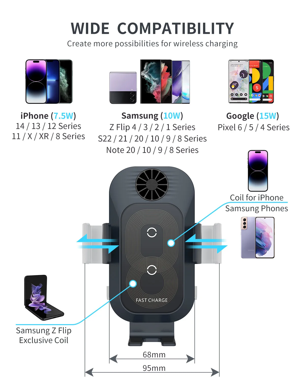 Wireless Charger Samsung 21 Accessories For Galaxy Z Flip Phone