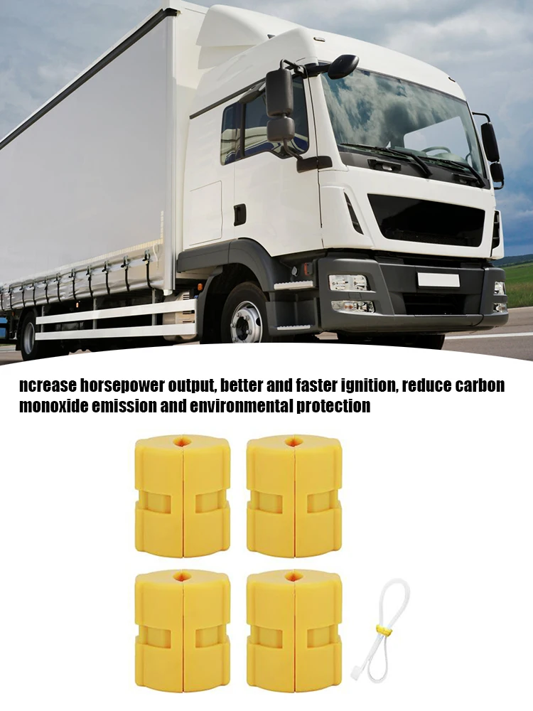 4Pcs Magnetic Fuel Economizer XP-2 Vehicle Magnetic Gasoline Fuel Saving Economizer Vehicle Energy Saver Auto Saver