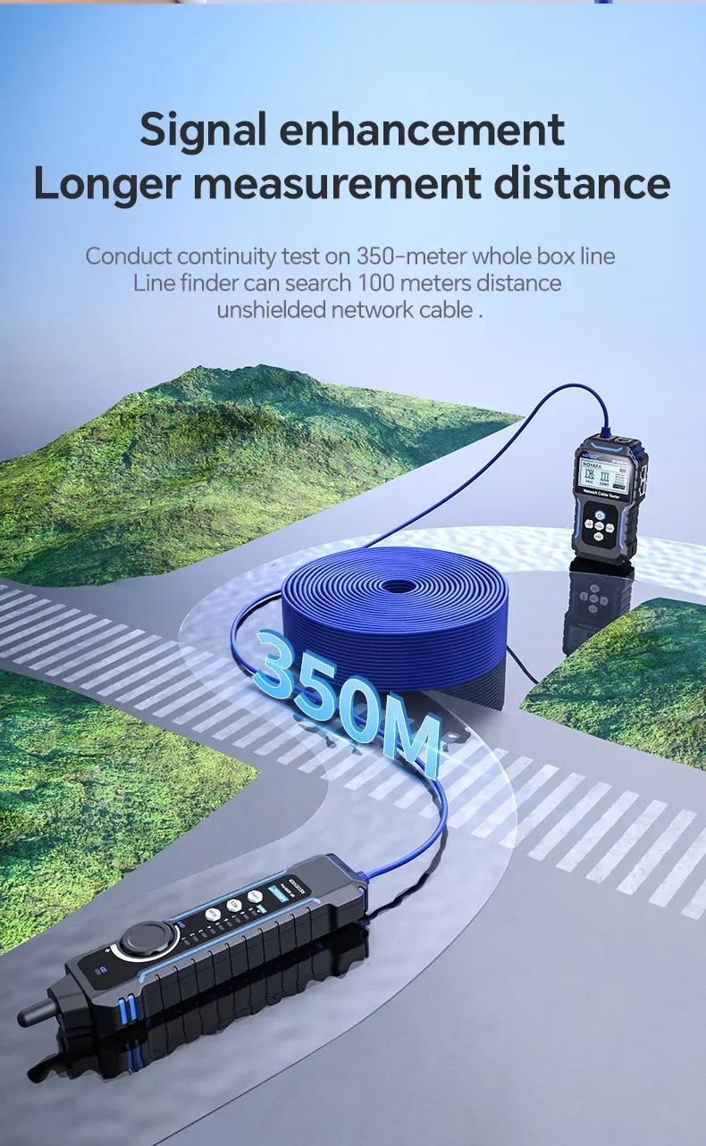 NOYAFA NF-8209Pro Network cable locator length measurement PoE tester break shor