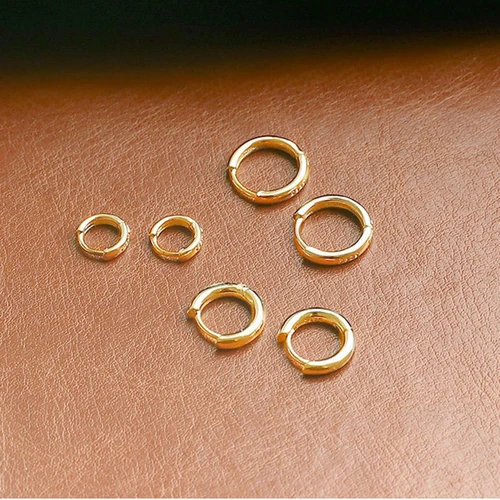 18G 여성을위한 작은 후프 귀걸이 작은 연골 나선 Daith Tragus Huggie 귀걸이 남성용 피어싱 쥬얼리 슬리퍼 귀 고리 2