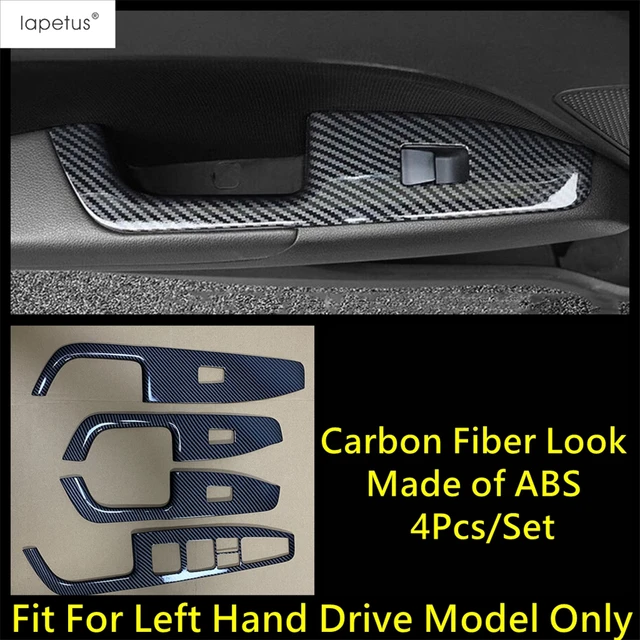 クローム ABS ウインドウ リフト スイッチ パネル カバー トリム 42×7.2cm 適用: フォード マスタング 2015 2016 2017 2018 2019 AL-FF-6590 AL 車用パーツ 7個&frasl;セット ABS クローム 車のドア ウィンドウ スイッチ