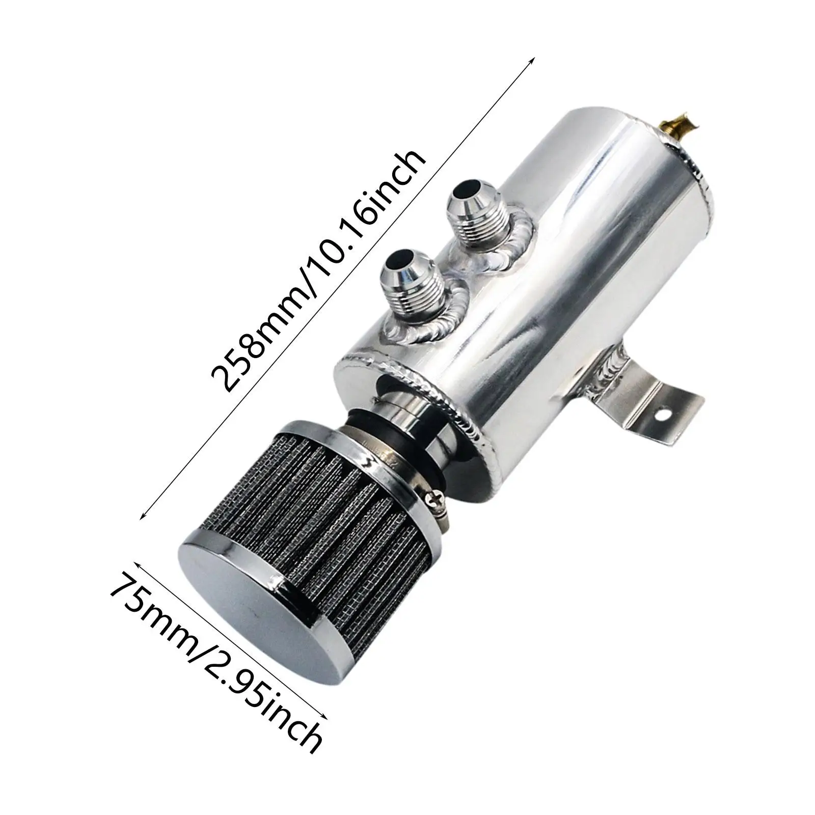 오일 캐치 캔 750ml AN10 커넥터 진공 라인 막힘 방지 액세서리