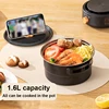 110V/220V Travel Rice Cooker Portable Split Frying Pan Electric Stew Soup Pot Boiler Cooking Skillet Mini Hotpot Food Steamer 4