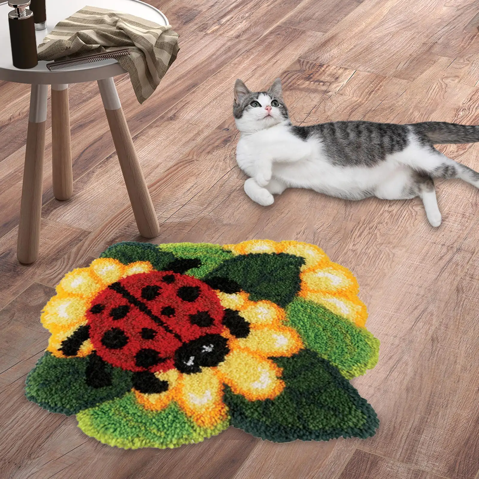 Carpet Latch Hooking s 24x16inch Animal Pattern Handmade DIY Rug