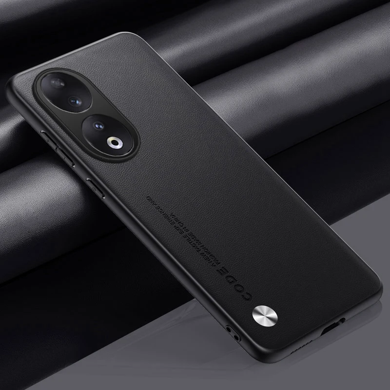 Premium PU Leather Matte Silicone Phone Case - Full Protection Back Cover