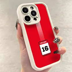 Charles Leclerc F1 Inspired Phone Case - Soft TPU Back Cover - iPhone 16e (TYW - 273DS329QE1)