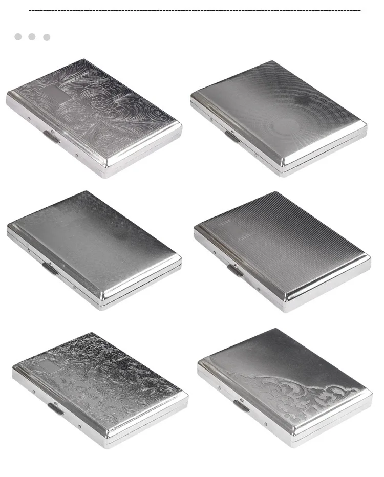 Sleek and Stylish Extended Metal Cigarette Storage Case