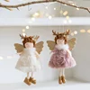 New Christmas Girl Ballet Angel Christmas Tree Pendant Mouse Doll Pendant  Plush Hanging Xmas Decoration Charms New Year Gifts 5