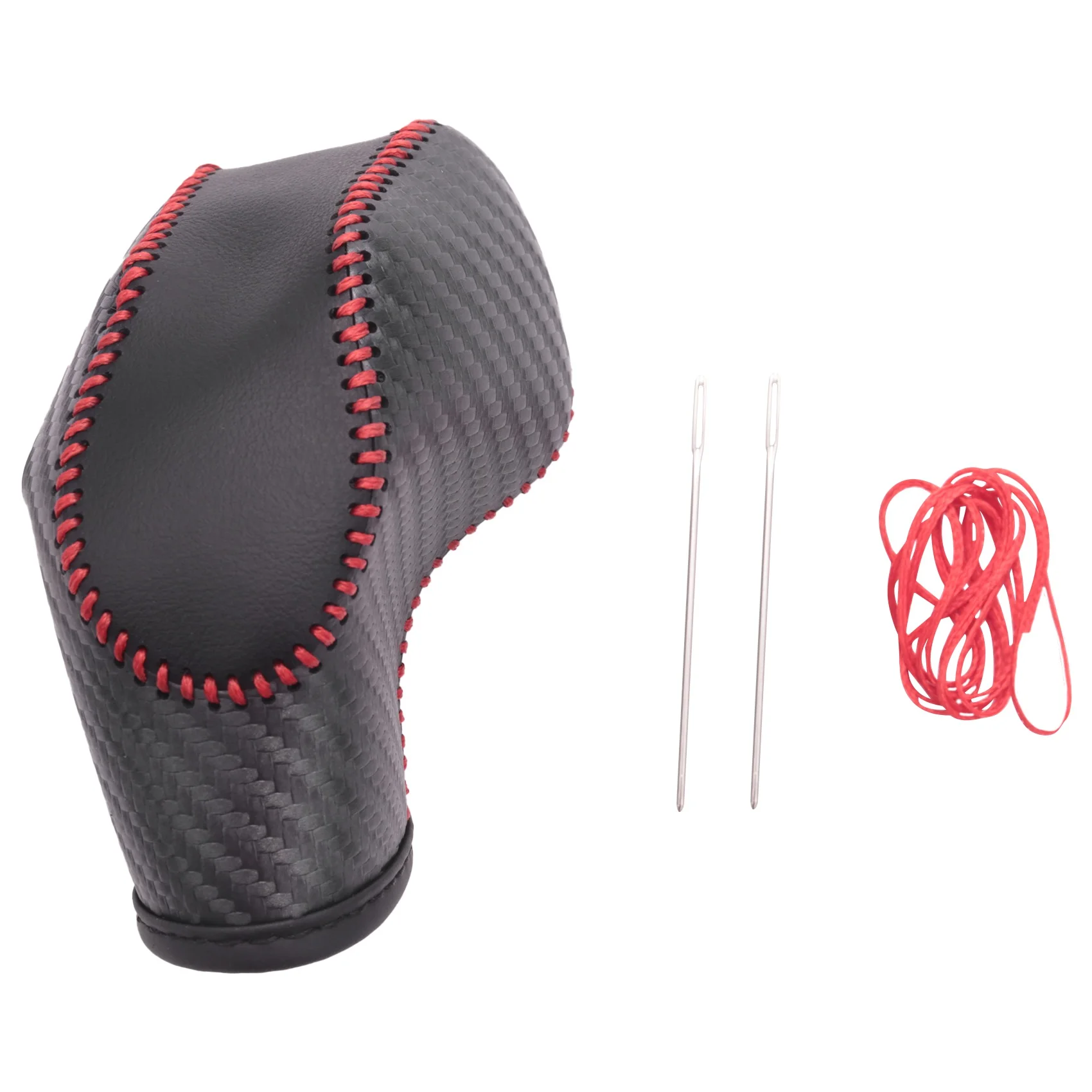 

Автомобиль PU Carbon Look Red чехол для рычага переключения передач для Ford Fusion/Focus