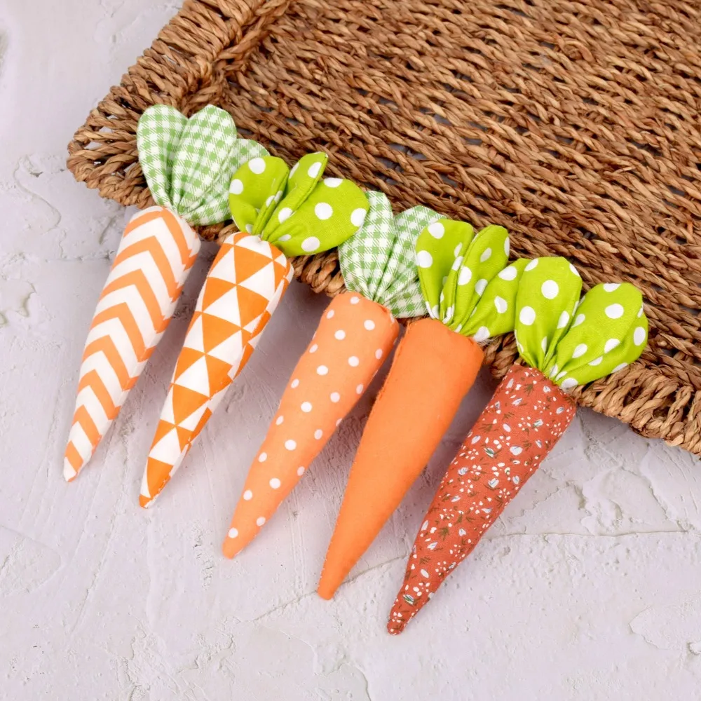 Fabric Carrot Party Decor for Easter