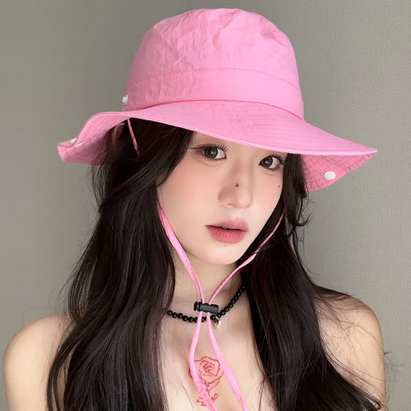 

Новое быстросохнущее дышащее ведро, головные уборы для мужчин, летняя уличная Кепка для кемпинга, альпинизма, Солнцезащитная Милая женская кепка