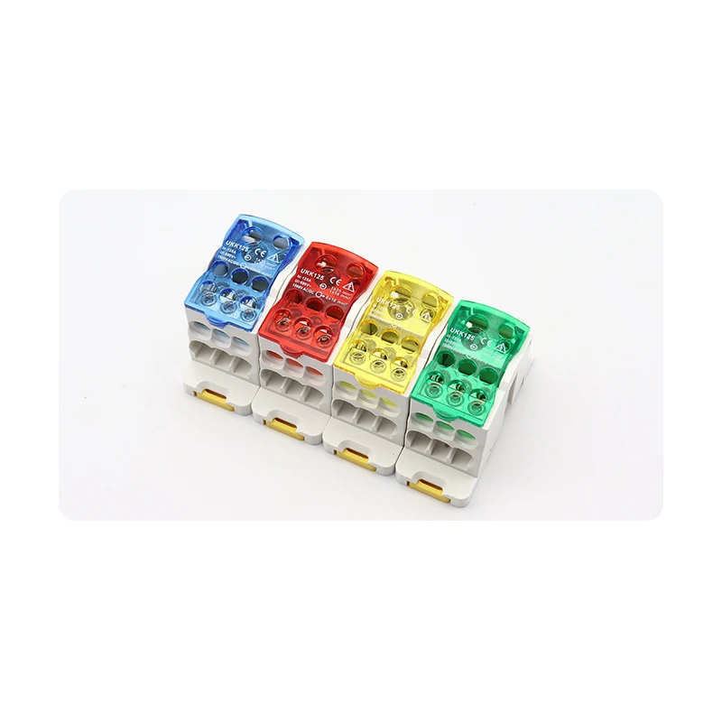 Distribution Box One In Several Out Power Wire Electrical Connector Junction Din Rail Terminal Block 80A/125A/160A/250A/400A