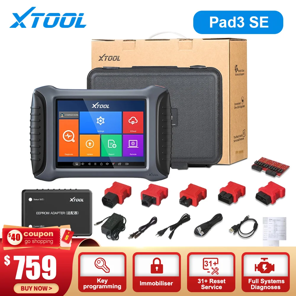 XTOOLX100PAD3SEAutoKeyProgrammerforAllKeyLostX100PadElite