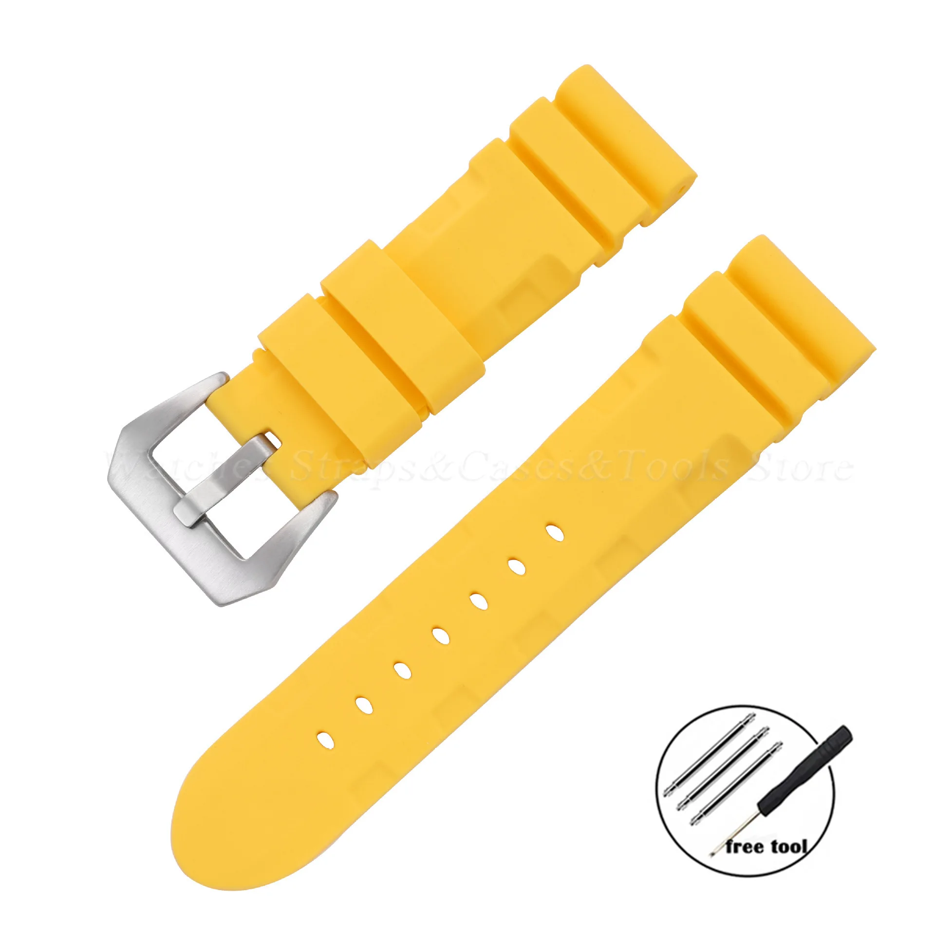 Silicone Watch Strap - Premium Rubber Bracelet Replacement