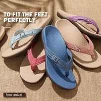 Summer Orthopedic Sandals Women Slippers Home Shoes Casual Female Slides Flip Flop For Chausson Femme Plus Size Flat Outdoor 1