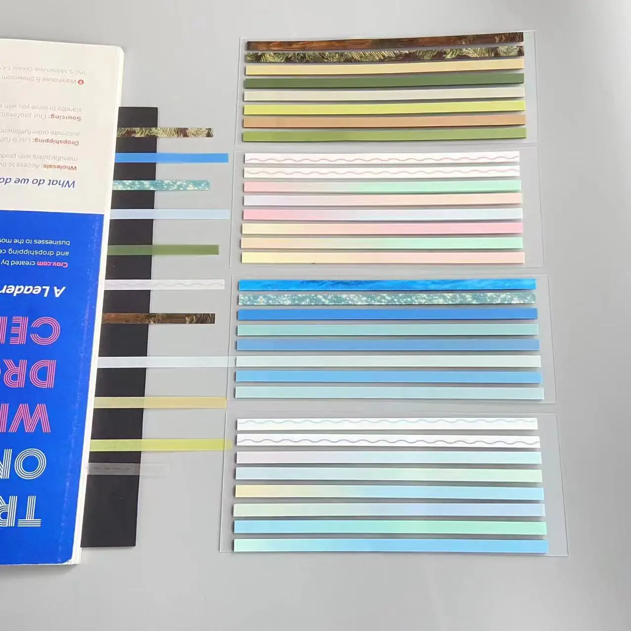 160 Sheets Color Self Adhesive Memo Pad Sticky Notes Bookmark  Marker Memo Sticker Paper Office School Supplies 5