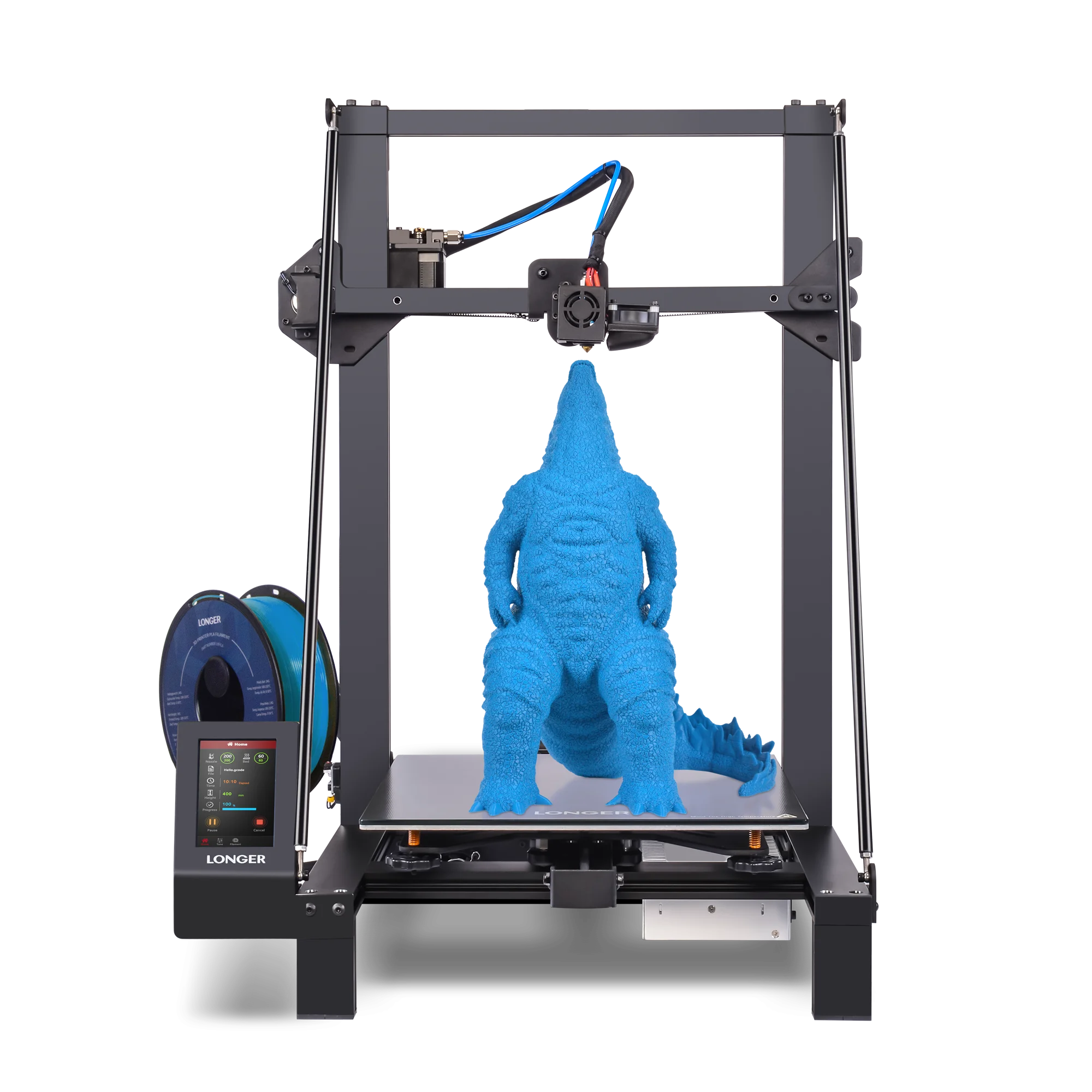 LONGER LK5 Pro Upgraded 3D Printer 90% Pre-Assembled DIY Large Quiet Quick printing with Lattice Glass 4.3inch Color Touchscreen