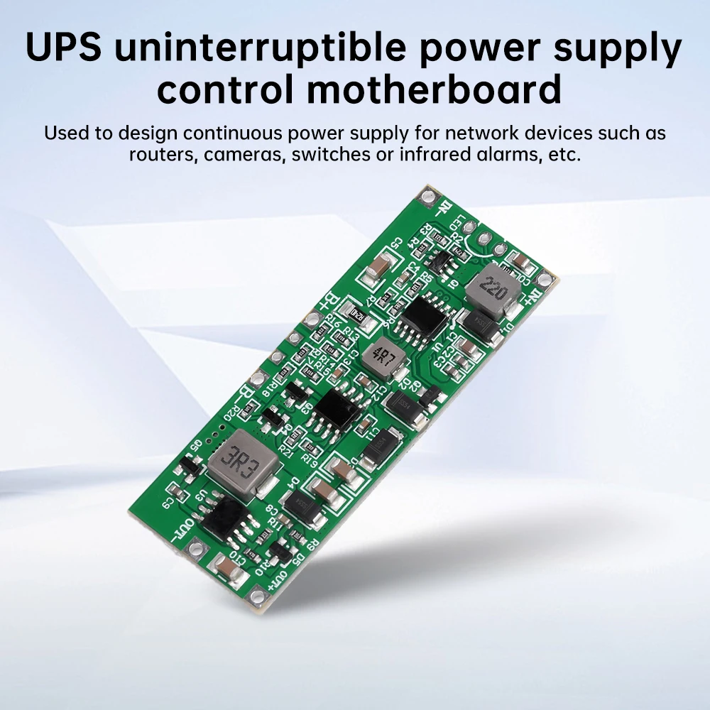DC 12V 3A 24W 36W High-power Uninterruptible Power Supply Board Lithium Battery Pack UPS Module Automatic Charging Discharging