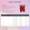 Mens Loose Beach Shorts Loungewear Shorts Checkerboard Metallic Shiny Swimming Boxer Shorts Drawstring Elastic Waistband Pockets 6