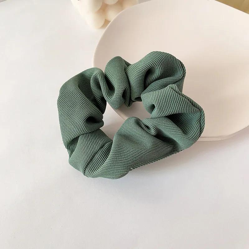 head accessories female Women Solid Color Scrunchie Rubber Bands Ponytail Holder Elastic Hair Bands Korea Hair Ties Fashion Headband Hair Accessoires long hair clips Hair Accessories