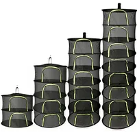 Folding Dry Rack Herb Vegetable Dryer 2-8Layers Drying Net for Fish Herbs Hanging Basket with Mesh Flowers Buds Plants Organizer 1