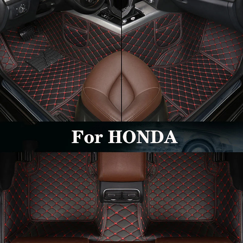 

New Side Storage Bag With Customized Leather Car Floor Mat For HONDA City(Ⅳ/Ⅴ/Ⅵ) Civic(Ⅹ/port Touring) CRV(Ⅱ MT/Ⅲ/Ⅳ) Auto Parts