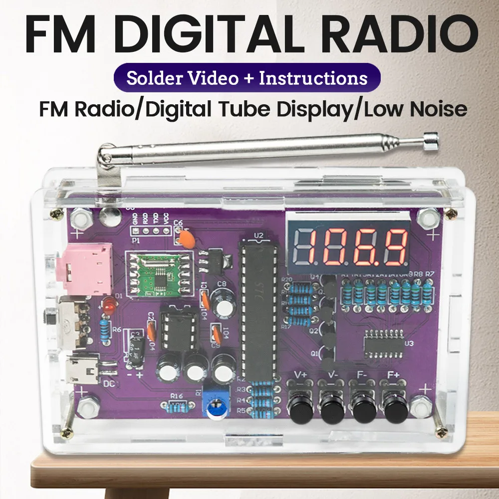 Kit Radio FM Fai Da Te, Kit Elettronica DIY Set Per Costruire Una - Foto 11