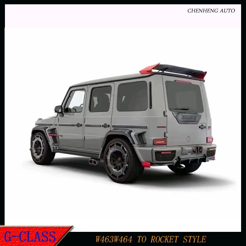 G Class W464 W463 Exhaust Tips Fit G63 G500 G550 Modified Rock Style Carbon fiber