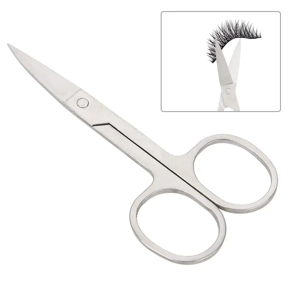 Professional Stainless Steel Eyelash & Eyebrow Scissors - Precision Makeup Tool for Beauty and Beard Grooming 6