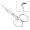 Professional Stainless Steel Eyelash & Eyebrow Scissors - Precision Makeup Tool for Beauty and Beard Grooming 6