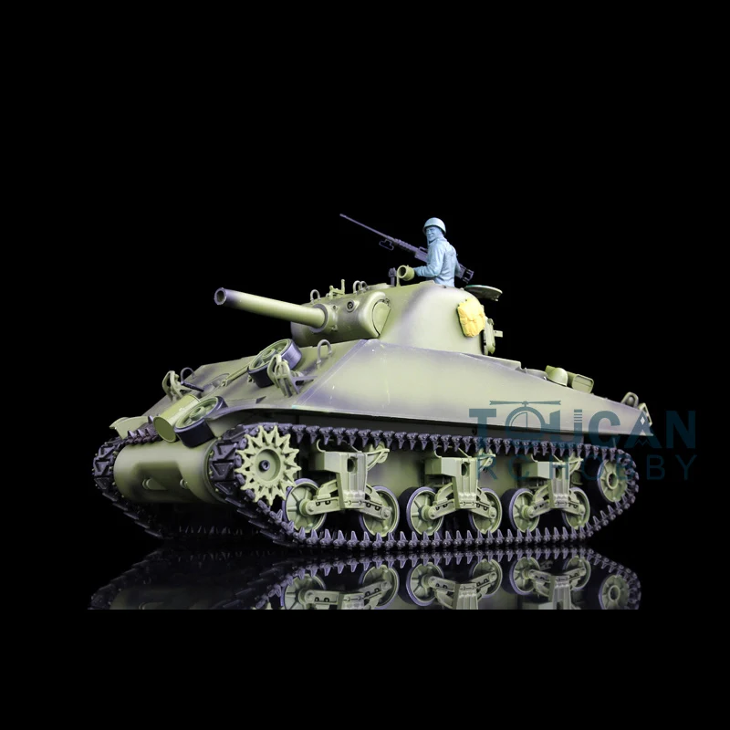 1/16 2.4G Heng Long TK7.0 Plastic Version Sherman M4A3 3898 RTR RC Tank Model Gift For Boy TH17665 6