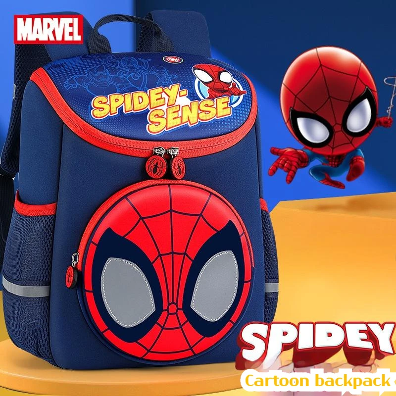 bolsa-de-protecao-contra-a-espinha-para-estudantes-de-jardim-de-infancia-mochila-impermeavel-disney-spider-man-capitao-americano