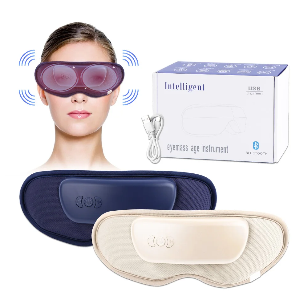 

Smart Airbag Vibration Eye Massager Eye Care Instrumen Heating Bluetooth Music Relieves Fatigue And Dark Circles Rechargeable