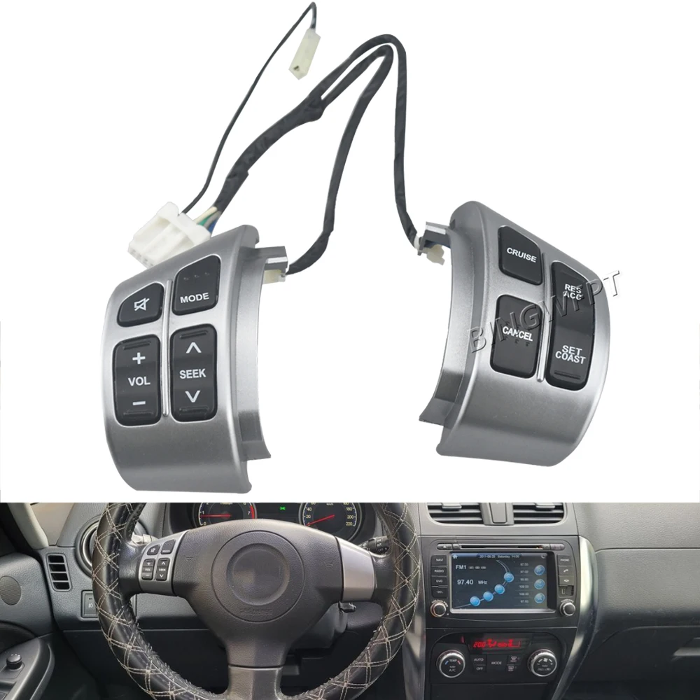 

New Multifunction Steering Wheel Cruise Control Button Switch For Suzuki SX4 1.8 1.6 2009 2010 2011 2012 2013