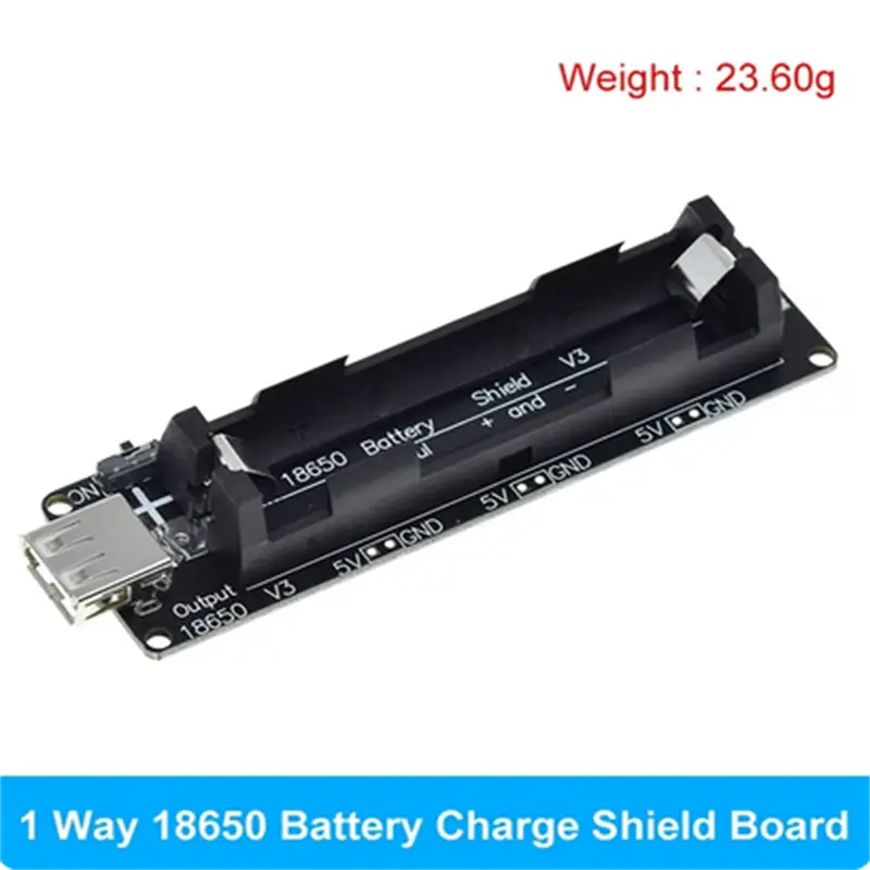 Two Voltage 18650 Lithium Battery Shield V8 Mobile Power Expansion Board Module 5V/3A 3V/1A Micro USB For Arduino ESP32 image 8