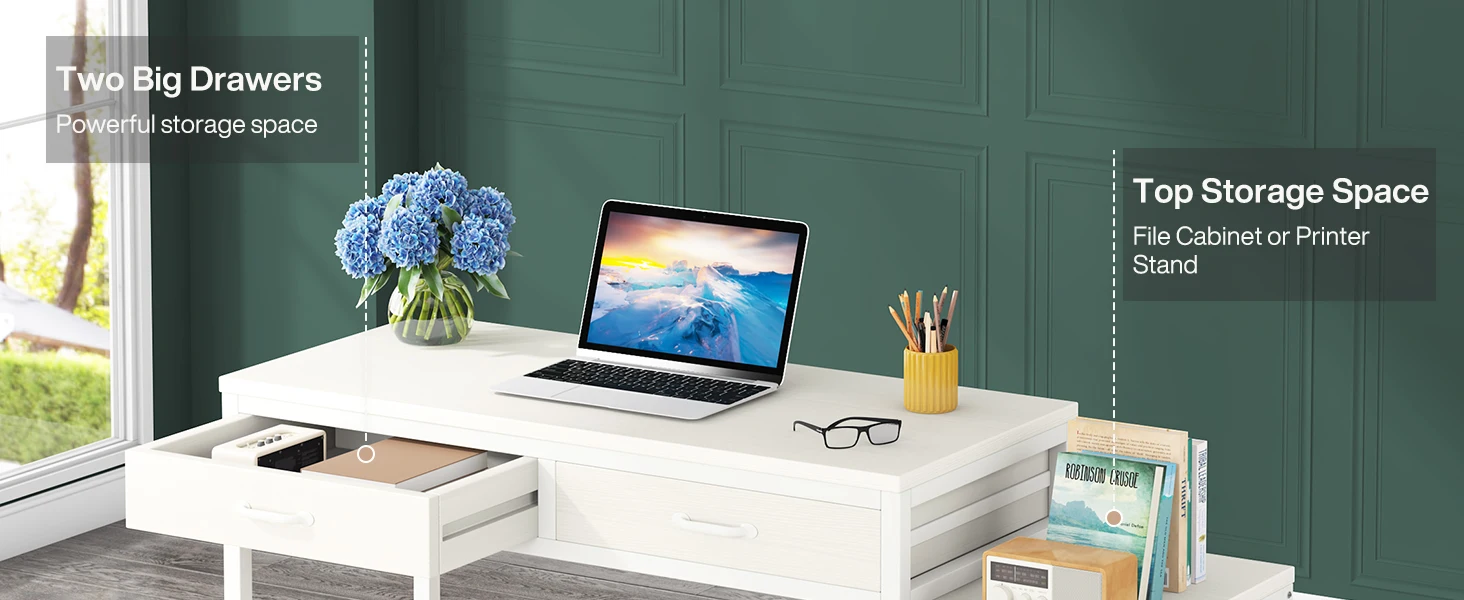 computer desk with storage