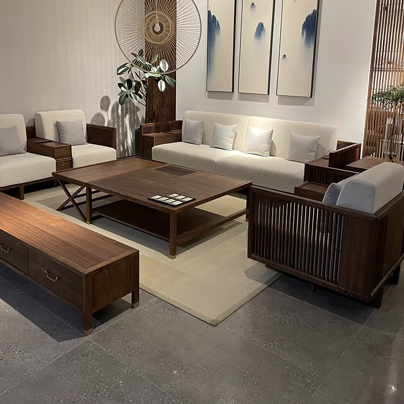 無垢材のソファとコーヒーテーブル,室内ソファ家具,手頃な価格の豪華さ