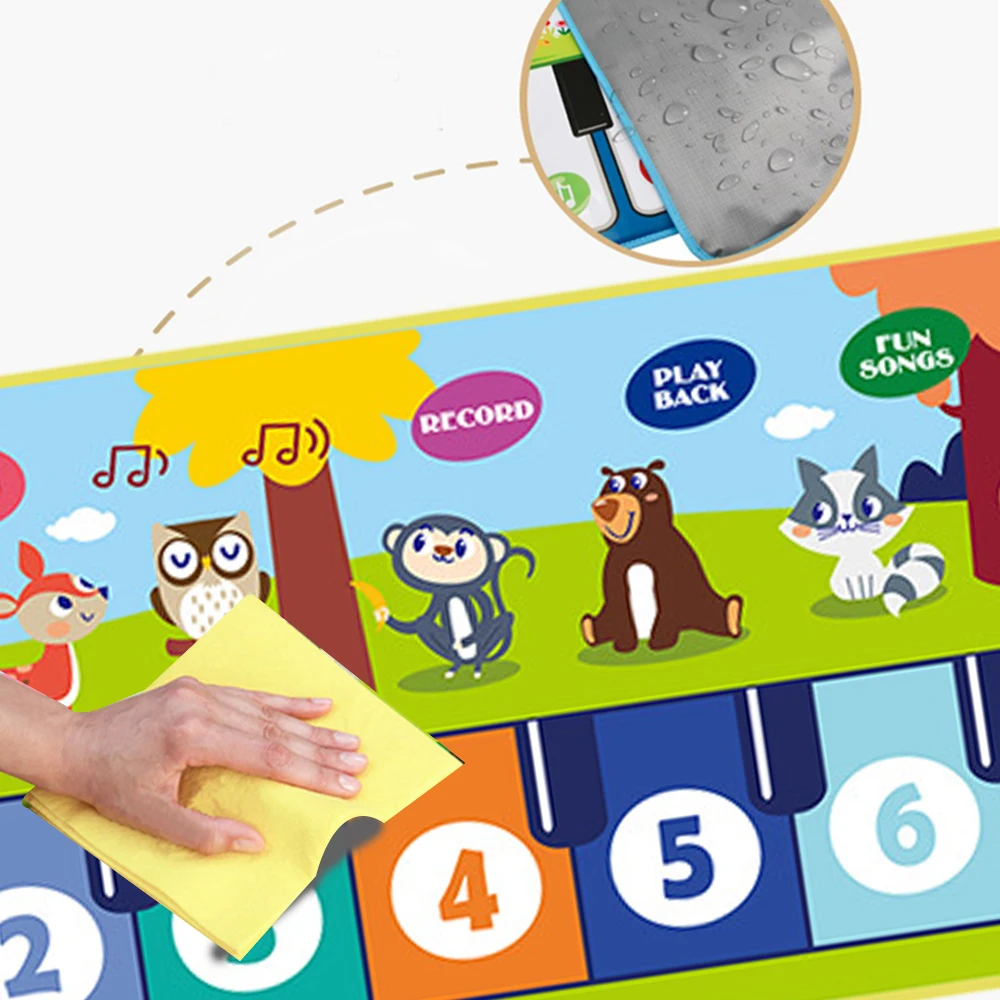 Piano Mat for Kids Kids Toddlers Floor Keyboard Dance Mat Baby Fitness Play Musical Carpet Music Instrument Toys Girl Boy Gift 5