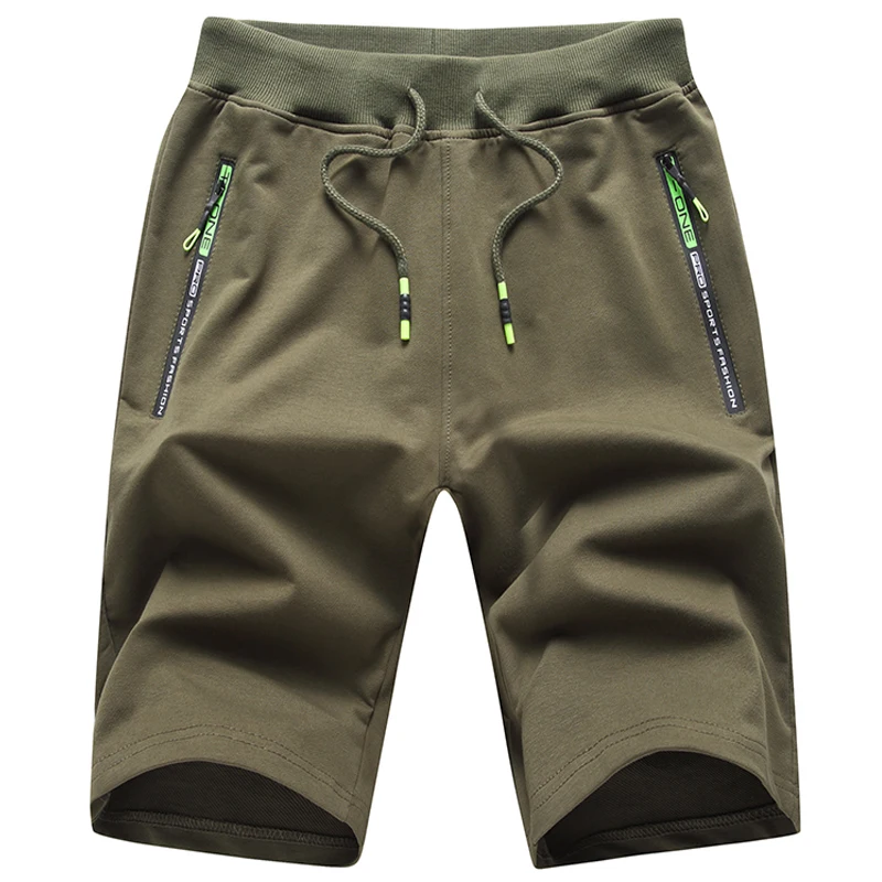 shorts men Summer new mens shorts Solid color cotton fashion casual trousers five points Fitness sweatpants short 966 M-4XL 5XL
